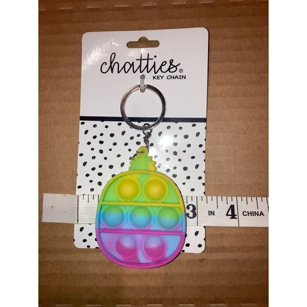 ☀️3/$9☀️ Chatties | Pineapple Fidget Key Chain